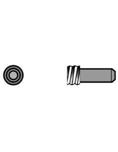 Adaptador rosca m-14 a espiga 8 mm.