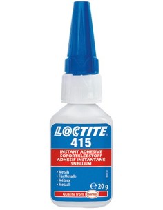 ADHESIVOS CIANOCRILATO LOCTITE 415 METALES 20 gr. ADHESIVOS CIANOCRILATO LOCTITE 415 METALES 20 gr.