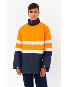 ALTA VISIBILIDAD  PARKA COMBINADA 04758 274 AZUL/NARANJA