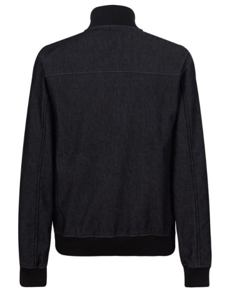 BOMBER DENIM CREMALLERAS METALICAS 04837 01 NEGRO