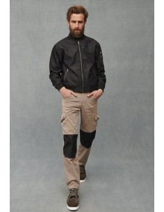 BOMBER DENIM CREMALLERAS METALICAS 04837 01 NEGRO