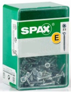 CAJA TORNILLO DIN 82 ABC SPAX-S CABEZA PLANA ZINCADO