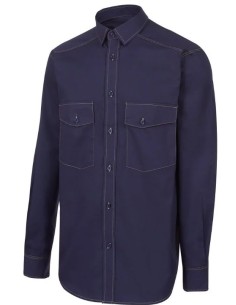 CAMISA MANGA LARGA 2 BOLS.PARCHE 02032 07 MARINO