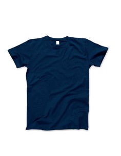 CAMISETA BASICA MANGA CORTA, AZUL MARINO