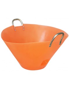 CAPAZO NARANJA ASAS METALICAS 60L
