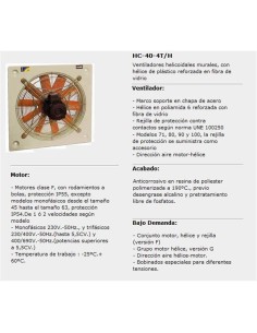 Ventilador hc-40-4t/l