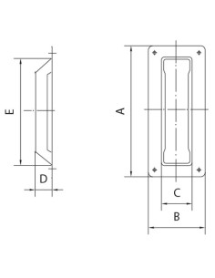 Tirador Corredera 175x76