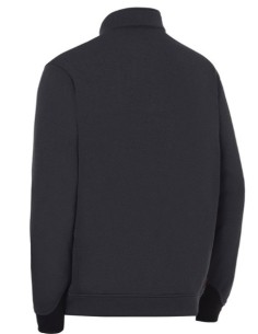SUDADERA BICOLOR MEDIA CREMALLERA  04844 474 GRIS NEGRO