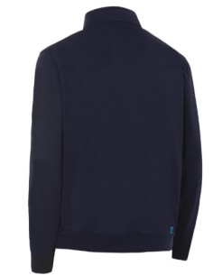 SUDADERA BICOLOR MEDIA CREMALLERA  04844 475 AZUL MARINO / NEGRO