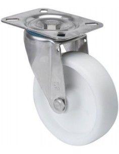 RUEDA GIRATORIA INOX. ZVI  NYLON UT