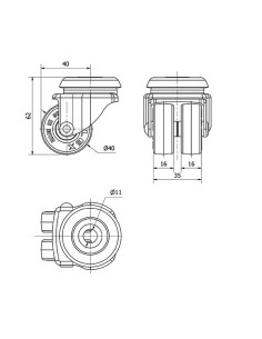 RUEDA REF. 1-0021 40 SERIE G