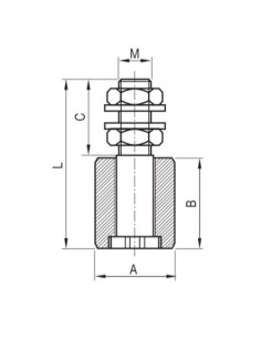 Rodillo guia de nylon 40 80-238