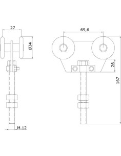 Rollapar Doble U-40 Nylon