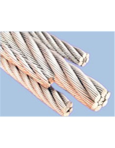 Rollo 50 mts cable acero trenzado galvanizado