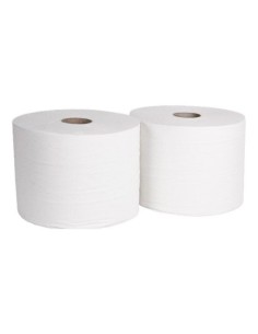 Rollo papel industrial 2 hojas 25cm x 400mt, celulosa 100% Rollo papel industrial 2 hojas 25cm x 400mt, celulosa 100%