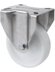 RUEDA FIJA INOX.  ZVI  NYLON UT