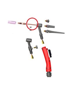 PORTAELECTRODOS 3,2 mm. (5 und.) TIG