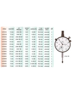 Reloj comparador 10 2046-fe MITUTOYO