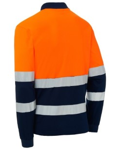 POLO MANGA LARGA COMBINADO, EPI CAT II ALTA VISIBILIDAD04754 274 AZUL/NARANJA