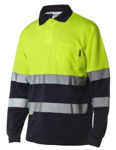 POLO MANGA LARGA, COMBINADO EPI CAT II ALTA VISIBILIDAD 04754 07 MARINO