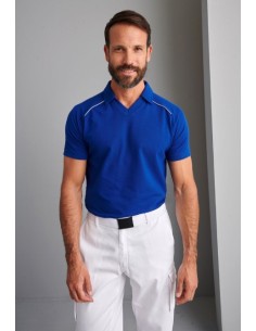 POLO PIQUE M.C. 200 GR. CUELLO PICO 03016 11 AZULINA