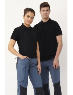 POLO PIQUE MANGA CORTA 1 BOLSILLO 3000 01 NEGRO
