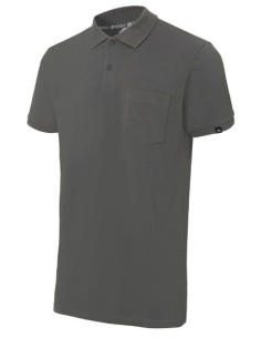 POLO PIQUE MANGA CORTA 1 BOLSILLO 3000 09 GRIS