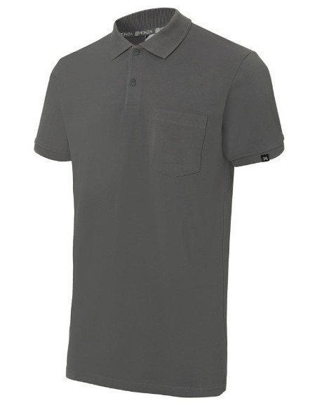 POLO PIQUE MANGA CORTA 1 BOLSILLO 3000 09 GRIS