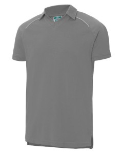 POLO PIQUE MANGA CORTA, 200 GR. CUELLO PICO 03016 09 GRIS MEDIO