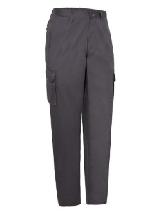 PANTALON CINTURA ELASTICA POL-ALG 01141 09 GRIS MEDIO