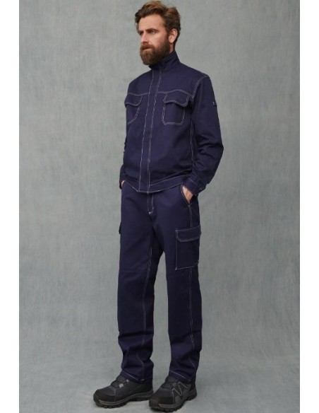 PANTALON SOLDADOR ALGODON 300gr. 1133 07 MARINO