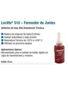 LOCTITE 510 FORMADOR DE JUNTAS 250 ml. LOCTITE 510 FORMADOR DE JUNTAS 250 ml.