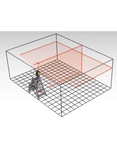 Laser de linea LAX300 en cruz y plomada
