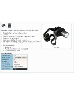 Linterna led frontal 60381