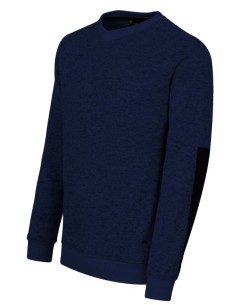 JERSEY REGULAR FIT, CUELLO REDONDO, REFUERZOS 04823 07 MARINO