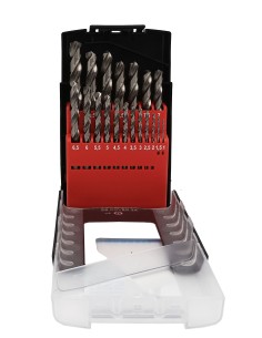 Juego 19 brocas HSS de 1 a 10 mm 0,5