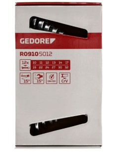 JUEGO LLAVES COMBINADAS 10-32 mm 12 piezas GEDORE
