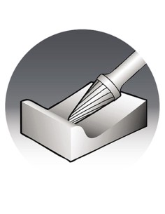 Fresa rotativa metal duro cono 350406/3