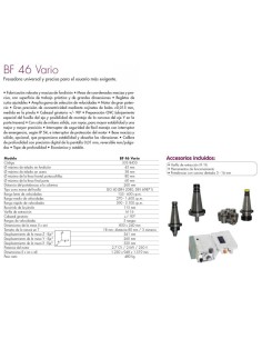 Fresadora bf 46 vario