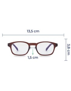 GAFA GRADUADA BLUESTOP F01.10 GLAZED WOOD BROWN +1,0 GAFA GRADUADA BLUESTOP F01.10 GLAZED WOOD BROWN +1,0