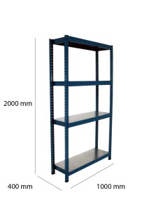 ESTANTERIA 4 ESTANTES 2000X1000X400
