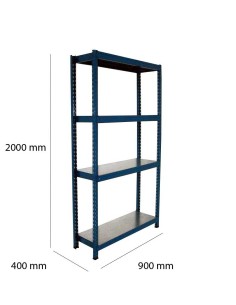 ESTANTERIA 4 ESTANTES 2000X900X400