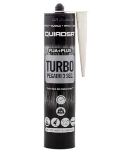 FIJA + PLUS TURBO BLANCO, PEGA Y SUJETA EN 3 SEGUNDOS. FIJA + PLUS TURBO BLANCO, PEGA Y SUJETA EN 3 SEGUNDOS.