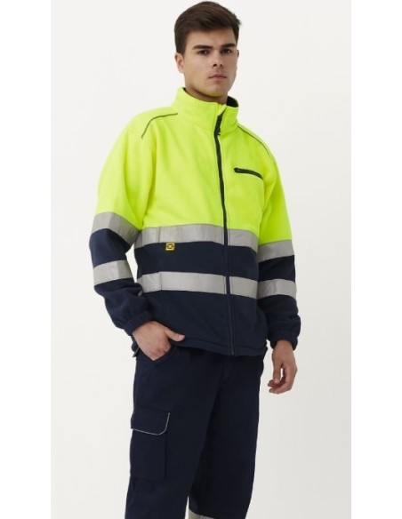 FORRO POLAR COMBINADO EPI CAT II ALTA VISIBILIDAD04750 07 MARINO