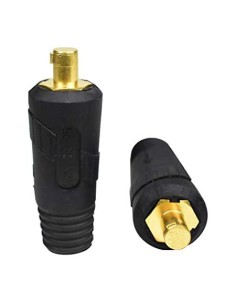 CONECTOR MACHO 35/50 (2 und.) para cable de soldadura