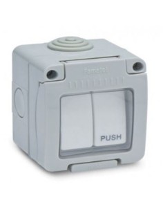 Conmut.+pulsador estanco 10a 19045