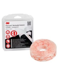 CINTA DUAL LOCK 3M SJ356B, TRANSPARENTE 25mm x 2,5mts CINTA DUAL LOCK 3M SJ356B, TRANSPARENTE 25mm x 2,5mts
