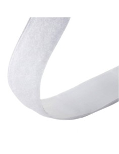 CINTA HEMBRA VELCRO. BLANCA, ADHESIVA R/25