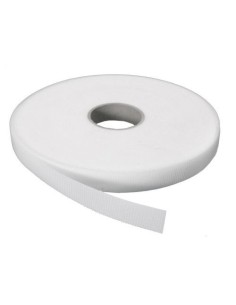 CINTA HEMBRA VELCRO. BLANCA, ADHESIVA R/25