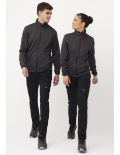 CHAQUETA BICOLOR  CREMALLERA 04843 474 GRIS NEGRO